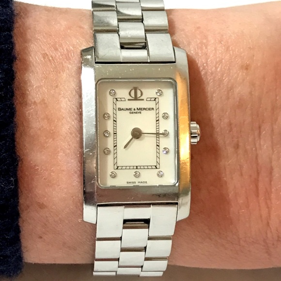 ✅Reduced BAUME & MERCIER HAMPTON DIAMONDS MOP SS - Picture 3 of 8